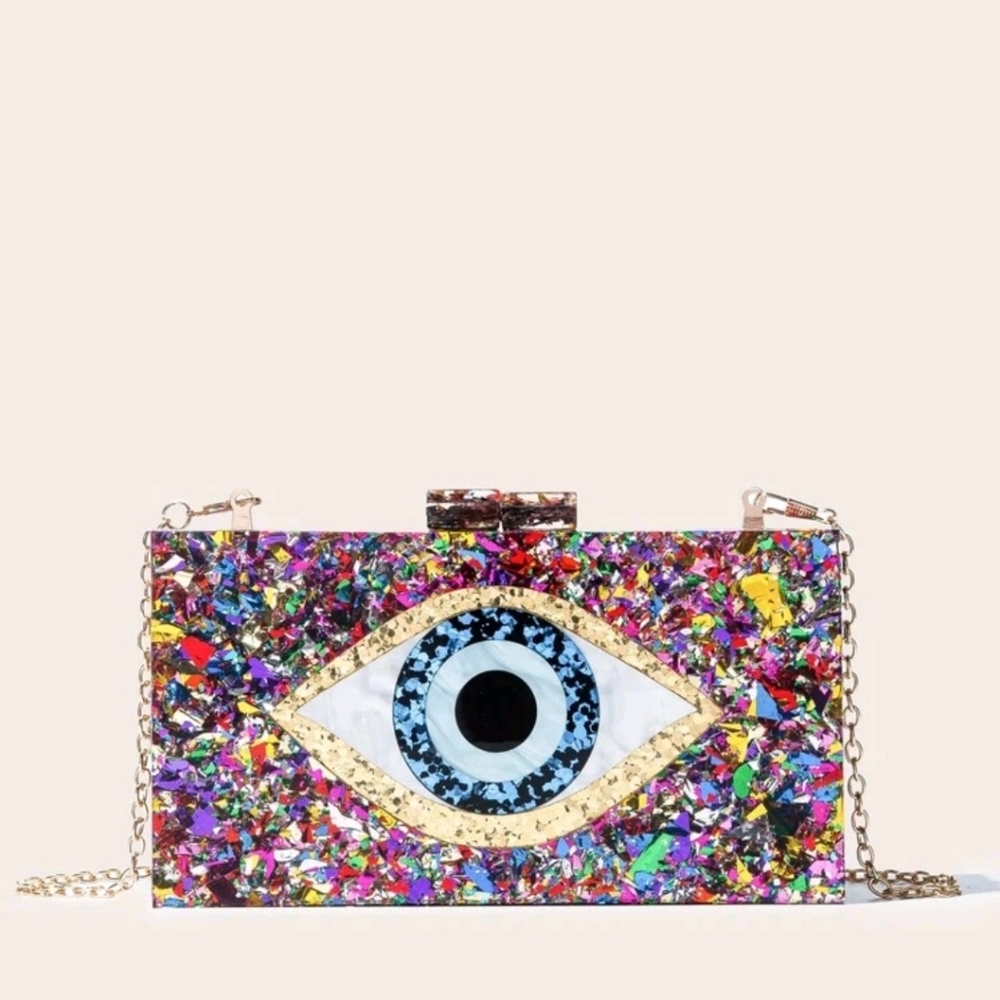 All Seeing Eye Graphic Purse / Clutch
